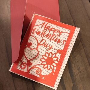 Elegant Red Valentine's Day Card